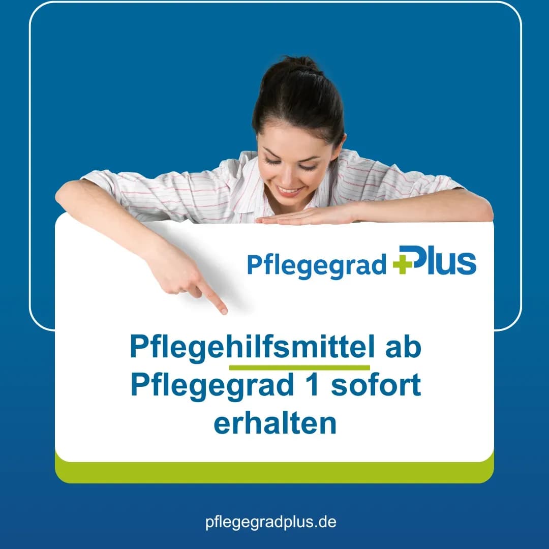 Pflegehilfsmittelbox mit sofort lieferbaren Produkten wie Handschuhen, Desinfektionsmitteln und Masken – ab Pflegegrad 1 kostenlos erhältlich